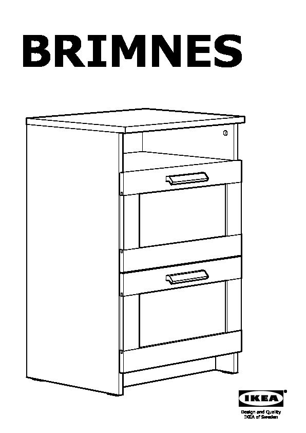 BRIMNES 2-drawer chest