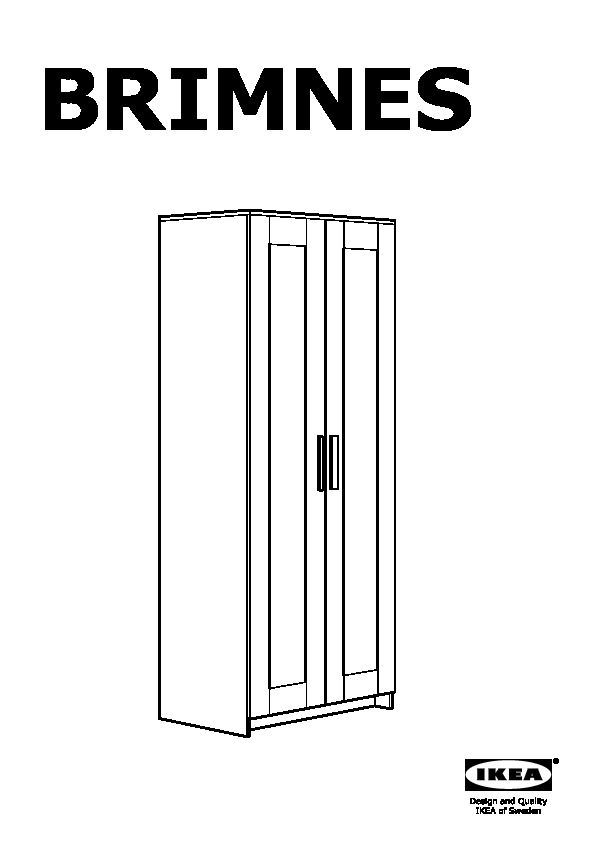 Brimnes Wardrobe With 2 Doors White Ikeapedia