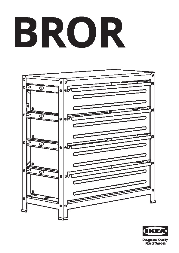 BROR Work bench with drawers