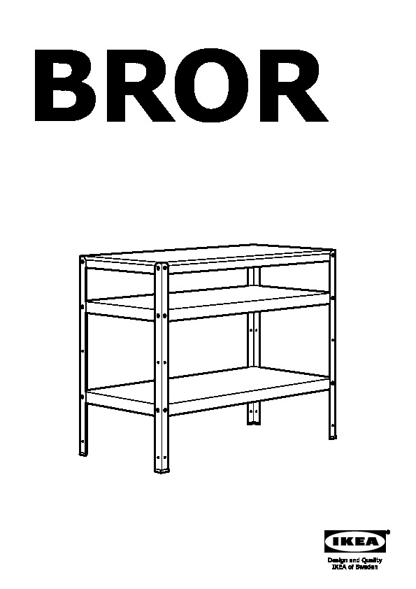 BROR Storage combo w/cabinet+workbench, black/pine plywood,  1337/8x153/4x751/4 - IKEA