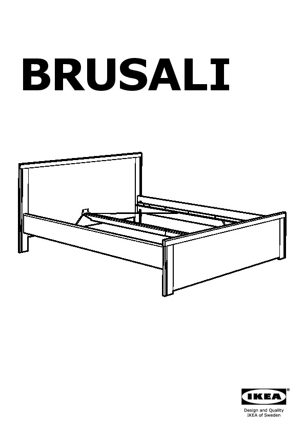 BRUSALI bed frame