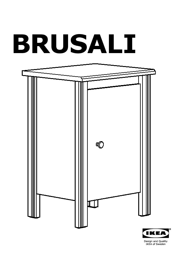 BRUSALI Bedside table