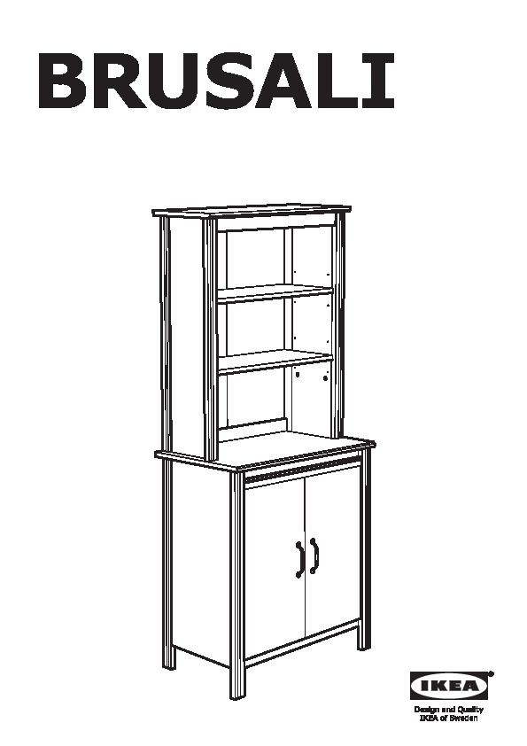 BRUSALI High cabinet with doors