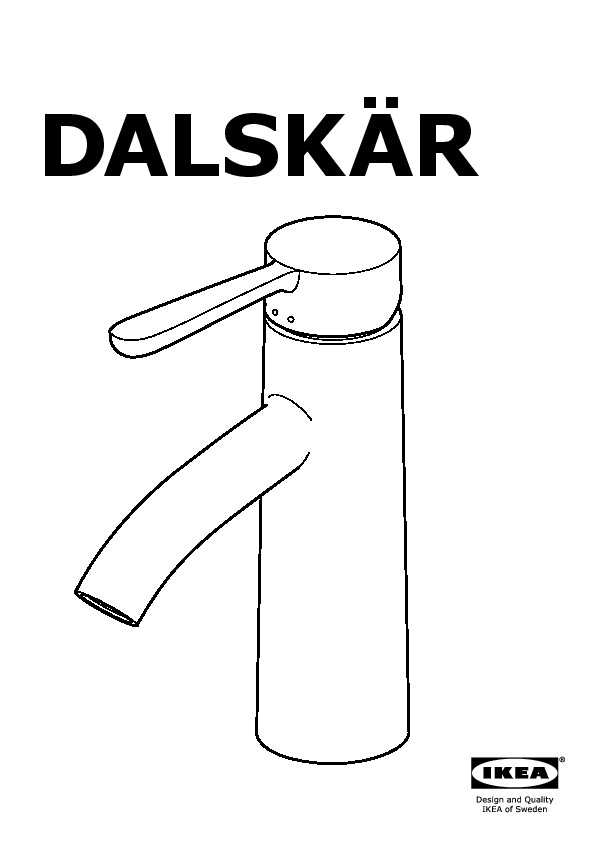 DALSKÄR Bath faucet with strainer