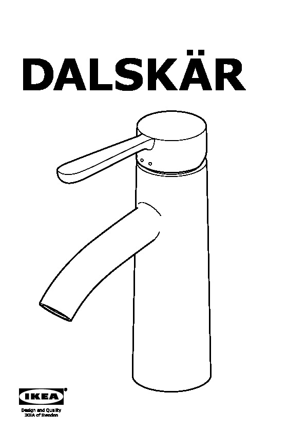 DALSKÄR Wash-basin mixer tap with strainer