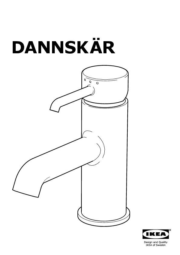 DANNSKÄR Bath faucet with strainer