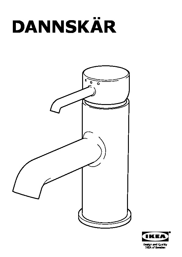 DANNSKÄR Wash-basin mixer tap with strainer