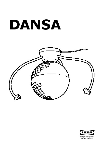 DANSA Disco ball with LED lighting