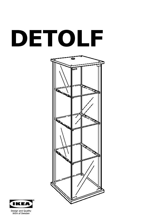 DETOLF Glass-door cabinet