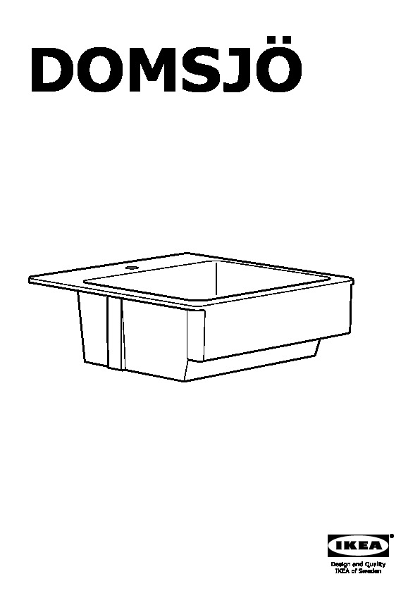 Domsjo Sink Bowl White Ikea United States Ikeapedia
