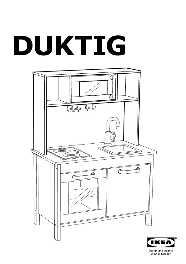 DUKTIG Top section for play kitchen