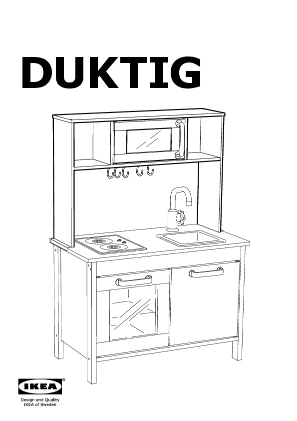 DUKTIG Top section for play kitchen