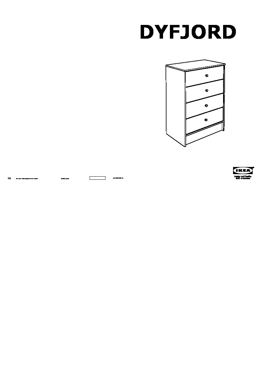 DYFJORD 4-drawer chest