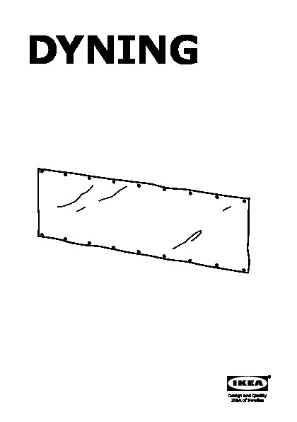 DYNING Brise-vue pour balcon, noir, 250x80 cm - IKEA