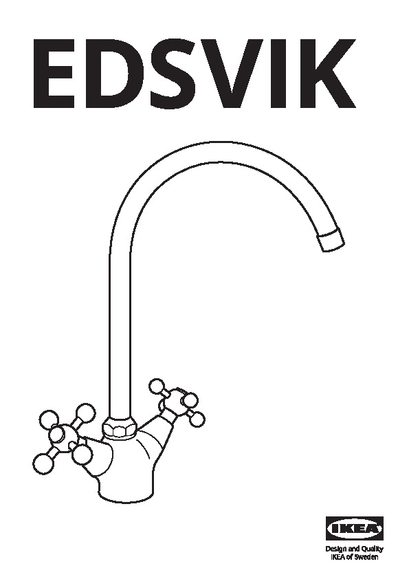 EDSVIK Dual-control kitchen faucet
