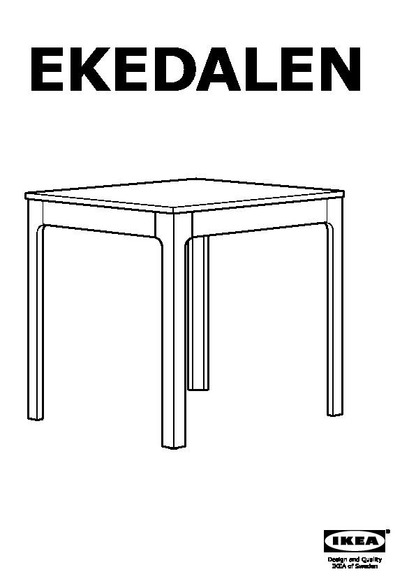 EKEDALEN Extendable table