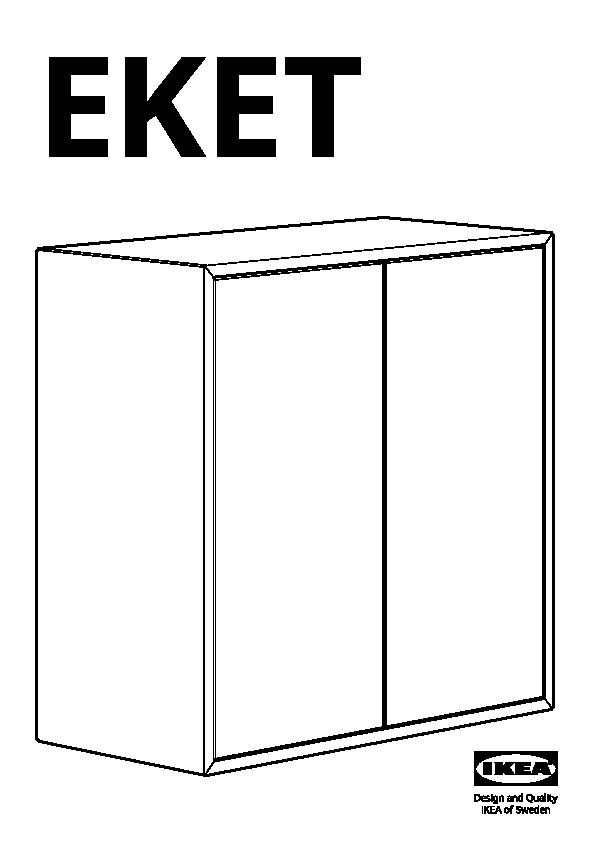 EKET Cabinet w 2 doors and 1 shelf
