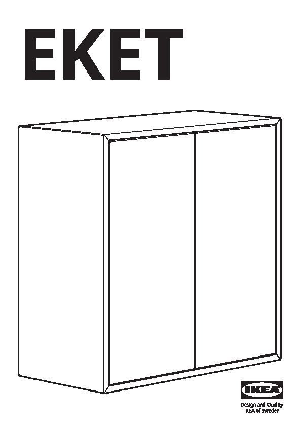 EKET Cabinet with 2 doors and shelf