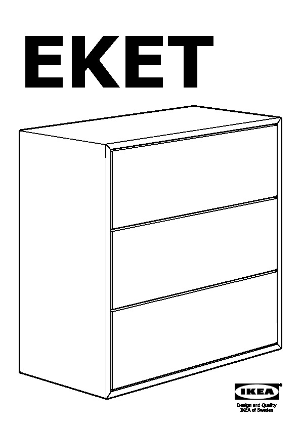 EKET Rangement 3 tiroirs