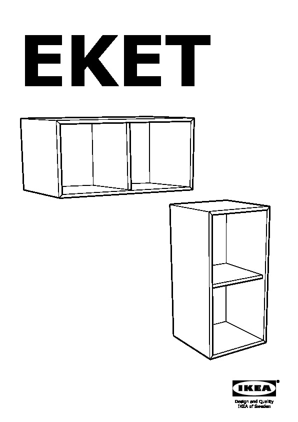 EKET cabinet with 2 compartments