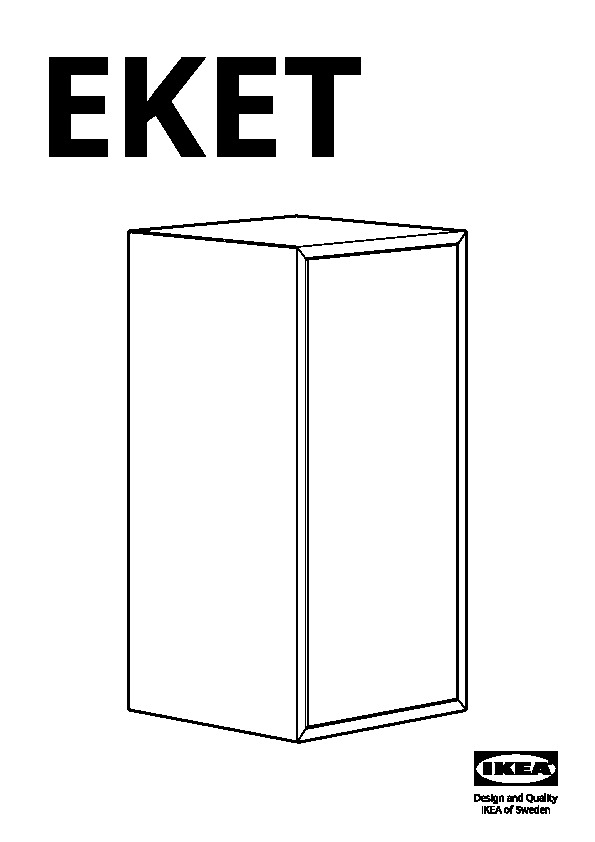 EKET Cabinet with door and shelf