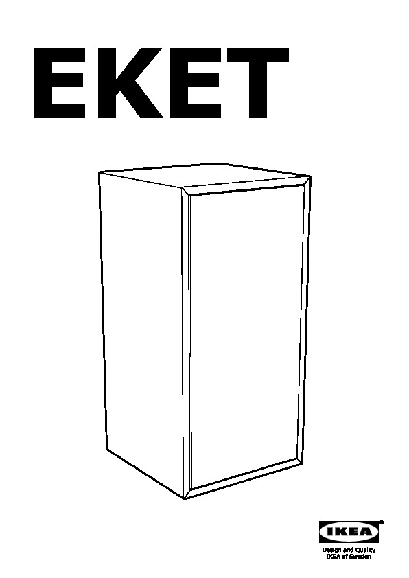 EKET cabinet with door and shelf