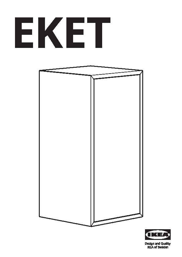 EKET Mobile con 2 ante e 1 ripiano, bianco - IKEA Italia