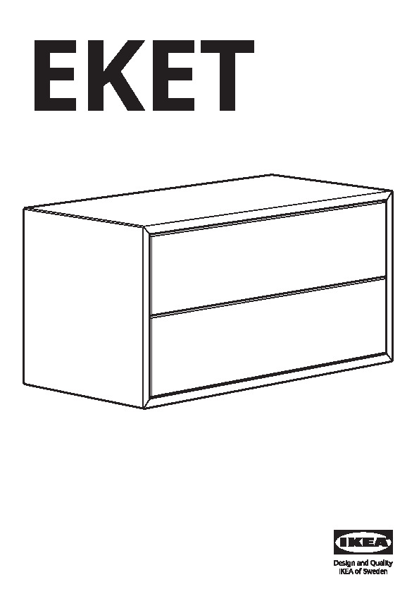 EKET Rangement 2 tiroirs
