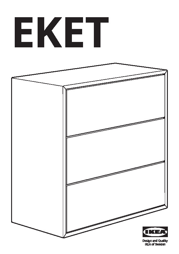 EKET Rangement 3 tiroirs