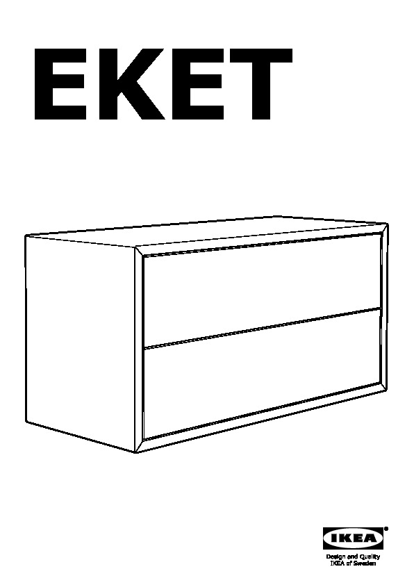 EKET rangement 2 tiroirs