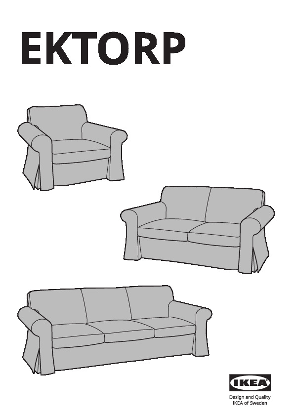 EKTORP Bezug 3er-Sofa