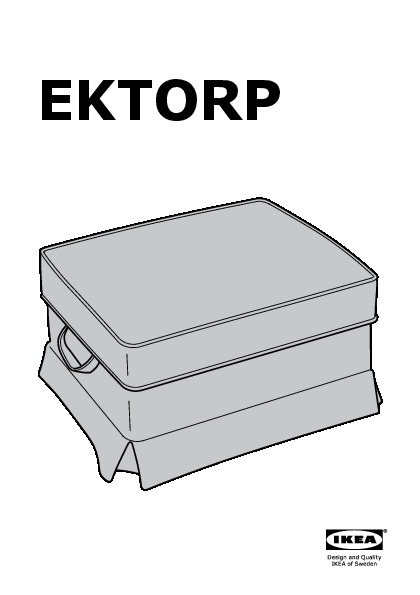EKTORP Cover footstool