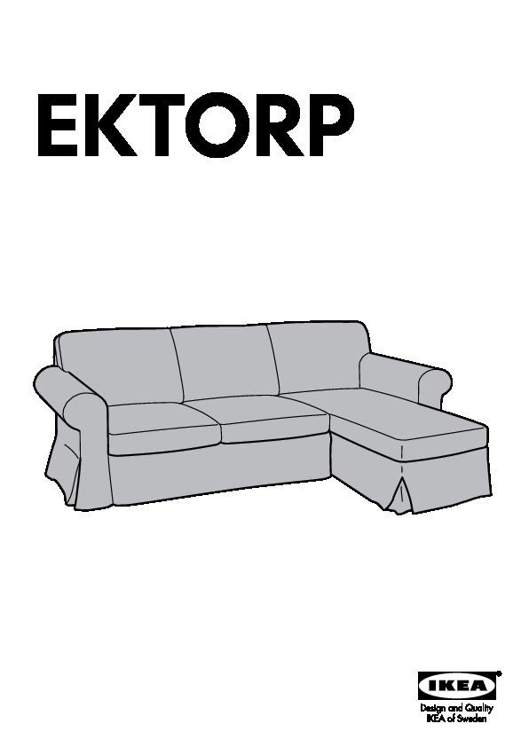 EKTORP cover for 3-seat sectional
