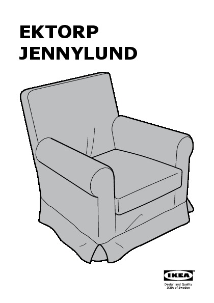 Ektorp Jennylund Chair Cover Stenasa White Ikea United States