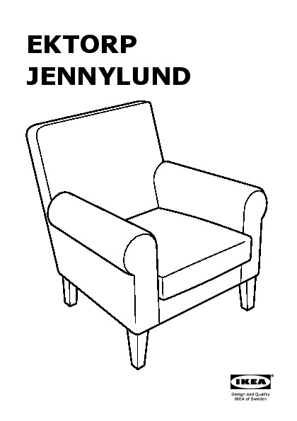 EKTORP JENNYLUND structure fauteuil