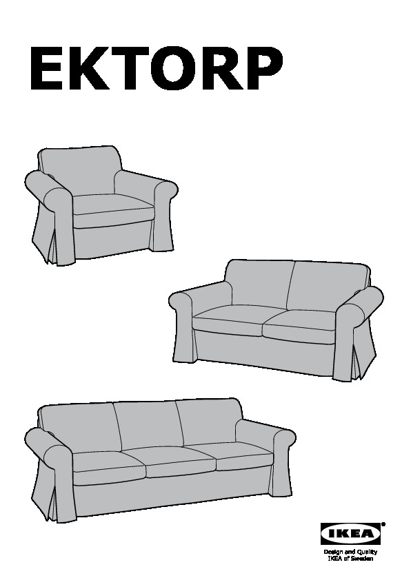 EKTORP 3.5-seat sofa cover