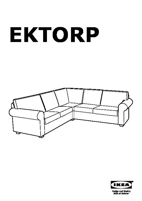 EKTORP Sectional, 4-seat corner
