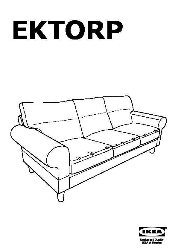 EKTORP Struttura per divano a 3 posti