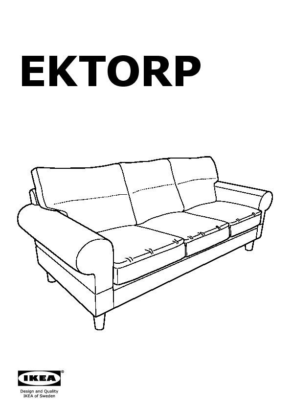 EKTORP struttura per divano a 3 posti
