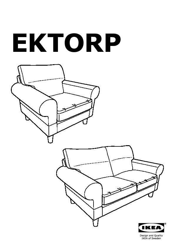 EKTORP two-seat sofa frame