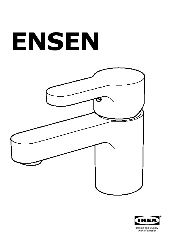 ENSEN Wash-basin mixer tap with strainer