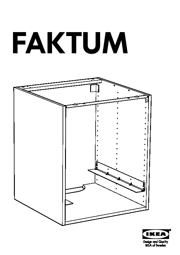FAKTUM élément table cuisson/four encastr
