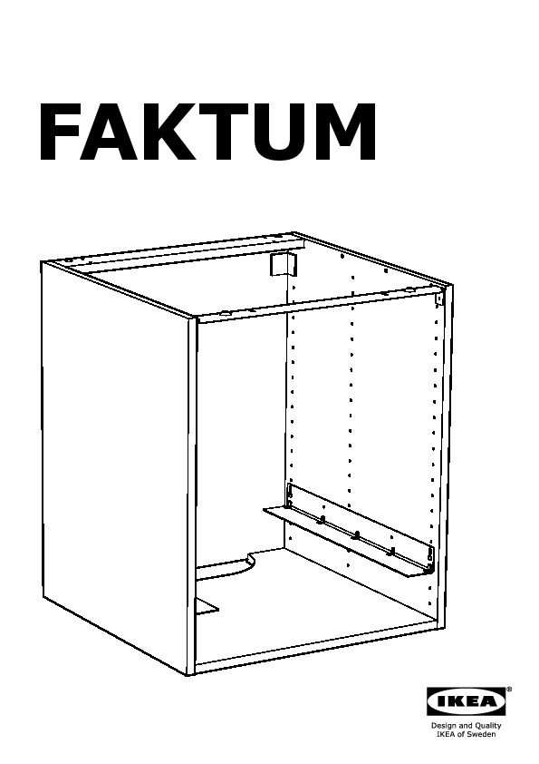 FAKTUM Élt table cuisson/four encastrable