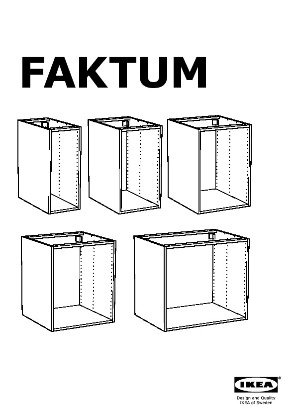 FAKTUM structure élément bas