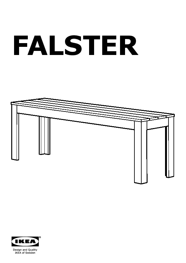 FALSTER Bench, outdoor
