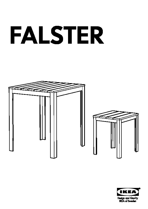 FALSTER table, extérieur