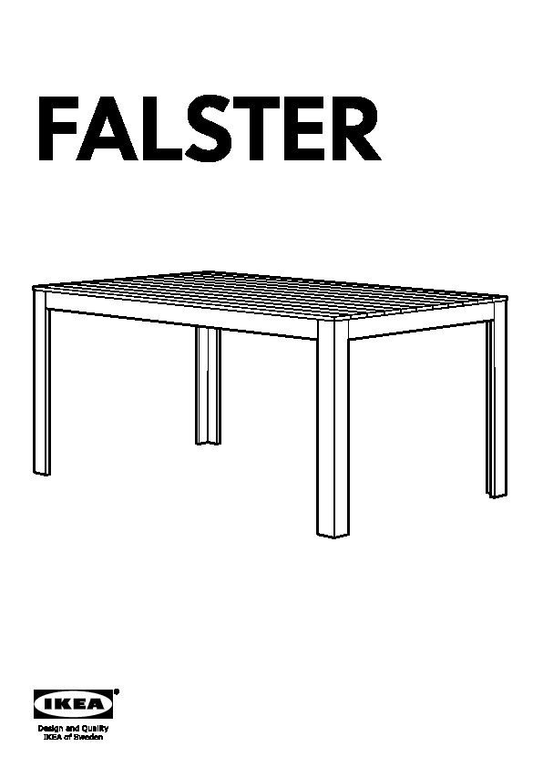 FALSTER tavolo da giardino