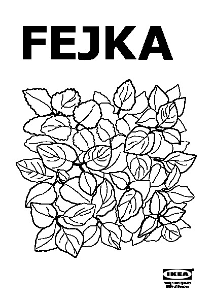 FEJKA Plante artificielle, fixation murale/intérieur/extérieur vert/mauve,  26x26 cm - IKEA