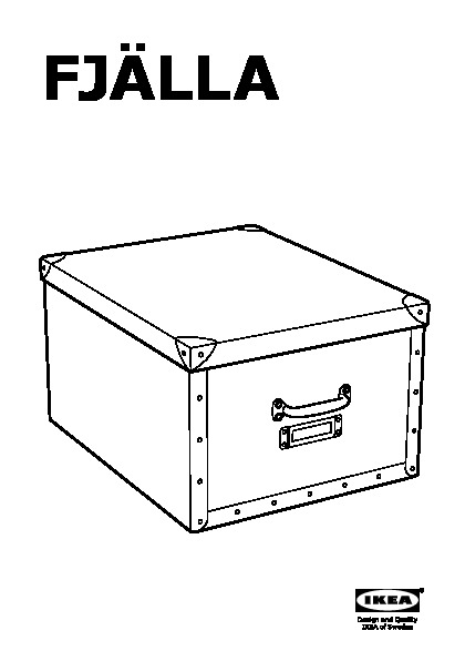 FJÄLLA Box with lid