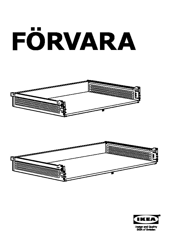 FÃRVARA Drawer, low